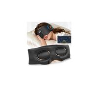 MUSICOZY Cooling Pure Mulberry Silk Sleep Mask Headphones, 100% Blackout | Naturally cool bluetooth sleep headphones with 3D eye cups, Bluetooth 5.4, 14h playtime,zero eye pressure for deeper sleep