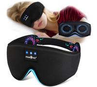 MUSICOZY Cooling Sleep Mask Headphones 3D 100% Blackout for Side Sleepers
