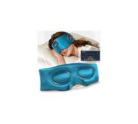 MUSICOZY Silk Sleep Mask Headphones,Pure Mulberry Silk 100% Blackout 3D Deep Eye Mask with Headphone,Ultra Soft&Comfortable Sleep Headphones Breathable Sleeping Mask with 14H Playtime&Bluetooth 5.4