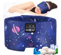 MUSICOZY Sleep Headphones, Sleep Mask Headphones with Bluetooth 5.4, Ice Silk Eye Mask with Bluetooth Headphone for Side Sleepers, Travel & Deep Sleep