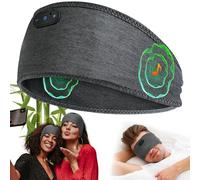 MUSICOZY Sleep Headphones,Ultra-Soft Organic Bamboo Cotton Headband Bluetooth for Side Sleepers, with 14H Playtime & Bluetooth 5.4, 4-in-1 Wireless Music Sleep Earphones for side sleeping