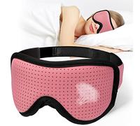 MUSICOZY Sleep mask Headphones,100% Blackout 3D Zero Eye Pressure Bluetooth Sleep mask Breathable Eye mask with Bluetooth Sleep Headphones for Side Sleepers,with 14H Playtime&Bluetooth 5.4