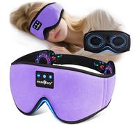 MUSICOZY Sleep mask Headphones,100% Blackout 3D Zero Eye Pressure Bluetooth Sleep mask Breathable Eye mask with Bluetooth Headphones Sleep Headphone for Side Sleepers,with 14H Playtime&Bluetooth 5.4
