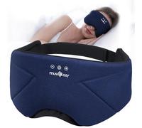 MUSICOZY Sleep Mask Headphones | 100% Blackout Organic Bamboo Cotton Eye Mask for Travel & Restful Sleep,Shift Work | Bluetooth 5.4 Sleep Headphone Sleep Gifts for Men, Women, Elder Parents