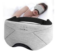 MUSICOZY Sleep Mask Headphones | 100% Blackout Organic Bamboo Cotton Eye Mask for Travel & Restful Sleep,Shift Work | Bluetooth 5.4 Sleep Headphone Sleep Gifts for Men, Women, Elder Parents