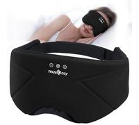 MUSICOZY Sleep Mask Headphones | 100% Blackout Organic Bamboo Cotton Eye Mask for Travel & Restful Sleep,Shift Work | Bluetooth 5.4 Sleep Headphone Sleep Gifts for Men, Women, Elder Parents