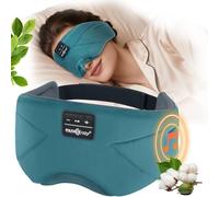 MUSICOZY Sleep Mask Headphones,100% Blockout Sleep Headphones with Bluetooth 5.4, 16H Play, Soft Eye Mask with Headphone for Sleeping,Travel,Nap & Side Sleepers, Gifts for Men/Women
