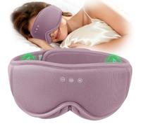 MUSICOZY Sleep Mask Headphones- Bamboo Cotton Sleep Headphones with Extra-Silent Strap for Side Sleeper, Zero-Pressure Eye Mask with Bluetooth Headphone,16H Battery & Bluetooth 5.4