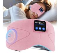 Musicozy Sleep Mask Headphones Bluetooth Sleep Mask,Soft Eye Mask Headphones for Sleeping/Relaxation -100% Blackout Sleep Masks with Headphones for Travel/Meditation/Yoga,Unisex Gifts for Men Women