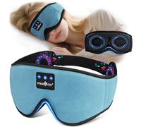 MUSICOZY Sleep Mask Headphones for Side Sleepers, Comfortable 3D Eye Mask 100% Blackout, No Eye Pressure, Breathable, Built-in Bluetooth Headphones, 14H Playtime for All-Night Sleep