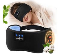 MUSICOZY Sleep Mask Headphones, Soft Bluetooth 5.4 Sleep Mask 100% Blackout Eye Mask Headphone Zero Pressure Comfort for Side Sleepers,16H Playtime Sleep Headphones for Sleeping,Travel,& Relaxation