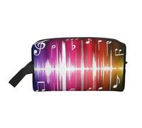 Musics Print Zipper Storage Bag, Travel Accessories, toiletries Bag, Portable toiletries Bag