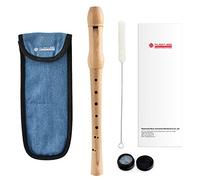 MUSICUBE Soprano Recorder Instrument for Kids Adults Baroque Maple Wood Recorder with Clean Kit and Storage Bag Musical Instrument Kit Beginner and Students Friendly