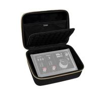 Musiin Audio Interface Case Compatible with SSL1(Gold Tone Edition) | UA Volt 276 Custom Shape Fit Refined Gold Style Soft Cushioning Material Organized Layout Ready For Travel