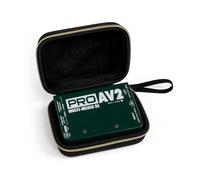 Musiin Direct Box Case Compatible with Radial ProAV2 JDI J48 Stereo | Multimedia,Upgraded Gold Top Zipper and Comfortable Handle,for Studio,Daily Storage, Stage Carrying (Gold Tone Edition)