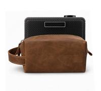 Musiin Guitar Amplifier Speaker Bag Compatible with Blackstar Beam Mini, Hotone Pulze Mini, Positive Grid Spark GO, Featuring Retro Brown Scratched Design Portable and Convenient for Travel