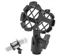 Musiin Microphone Shockproof Shock-absorbing Stand, Compatible with Rode/Sennheiser/AKG,Condenser Microphones, Suitable for Microphones Below 15-43mm (Black)