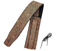 Musiin Premium Guitar Strap Classic Style Pattern Guitar Strap Set for Bass, Electric & Acoustic Guitar