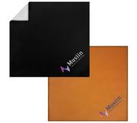 Musiin Premium Self-Adhesive Cloth for Small Audio Equipment Guitar Head Cover, 13×13in Cloth for Most Revelator Dynamic USB Microphone, Harmonica and More, black & khaki set for easy pairing