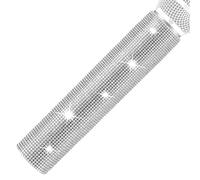 Musiin Silver Sparkling Rhinestone Handle Cover for Wireless Microphone Decoration Round Diameter 1.58 Inch Wireless Microphone, Attract Attention at Performance Events