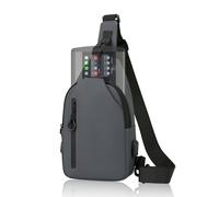 Musiin VNEX Audio Equipment Case Compatible with Zoom LiveTrak L6,Nano Cortex,Roland AIRA Compact P6,Portable Crossbody Bag with Headphone Cable Hole,Multi Compartments for Travel and Live Performance
