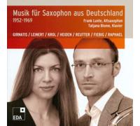 MUSIK FR SAXOPHON AUS DEUTSCHLAND, 1952-1969 NEW CD