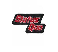 Musik Status Quo Red Black Patch Badge Embroidered Iron on Applique Patch Accessory
