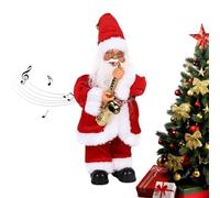 Musikalisch Tanzender Weihnachtsmanns Figure | Kopfschüttelnde Deko mit Brille | Lustige Weihnachtsmann- für Kinder | fürr Weihnachten | Bewegt sich & spielt Musik festlich ab
