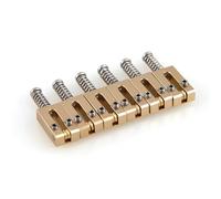 MUSIKLAN 6PCS 10.8MM Brass Guitar Bridge Roller Saddles Tremolo Bridges Saddle With Steel Roller Compatible with Fender Telecaster Tele Stratocaster Strat ST TL Style Electric Guitar Replacement Parts