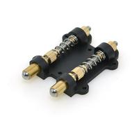 MUSIKLAN Electric Guitar Brass Tremolo Arming Adjuster Tremsetter Set Tremolo Stopper Stabilizer for FR Floyd Rose and Other Floating Tremolo Bridge Systems Guitar Parts Black (Dual)