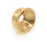 MUSIKLAN Electric Guitar Jack Plate Zinc Alloy Metric Thread Input Jackplate Electrosocket Output Jack Plate Compatible with Fender Telecaster/Tele/TL Style Electric Guitar Brass Replacement Parts