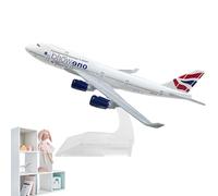Musiook 1 PCS British Airways 747 Model Plane, 1:400 Scale Diecast Model Airplane, Alloy Toy Aeroplane for Aviation Enthusiasts and Collectors, Diecast Planes Display with Stand for Kids & Adults