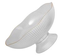 MUSISALY 10 Inch Fruit Bowl with Drainage, Elegant Pedestal Design for Counter and Restaurant Use, Keeps Fruit Clean and Fresh with Good Ventilation, Large Opening for Snacks and Candy