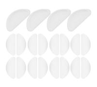 MUSISALY 10 Pairs Soft White Silicone D-shaped Nose Pads for Glasses and Sunglasses Anti-slip Cushions with Comfortable Fit for Eyeglasses Replacement