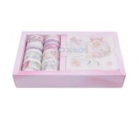 MUSISALY 10 Roll Washi Paper Tape Set for 6 Rolls Decorative Book Stickers