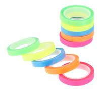 MUSISALY 10 Rolls Waterproof Highlighter Tape Roll with Pet Material, Easy to Carry Practical Page Markers Tabs for Offices and Schools, Exquisitely Crafted Reading Tapes