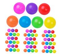 MUSISALY 100pcs Colorful Soft Plastic Pit Balls for Safe Non-toxic Playroom and Bath Balls Indoor Outdoor Play Tent Accessories