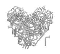 MUSISALY 100pcs M5 Pallet Rack Drop Pin Heavy Duty Galvanized Safety Bolts Smooth Finish for DIY Warehouse Racking