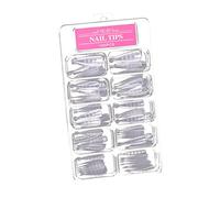 MUSISALY 100pcs Manicure Nail Tip Plates Kiss False Nails Press Art Crystal Art Accessory Manicure Supplies