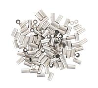MUSISALY 100pcs Metal Brake Cable Tip Sleeves for Bike Brake Cable Ends Silver Protective Wire Covers to Prevent Inner Splitting for Safe Riding in The Line