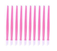 MUSISALY 100Pcs Plastic Manicure Tools Cuticle Pusher Nail Dead Skin Remover Sticks Lightweight Pink for Home and Professional Nail Cleaning