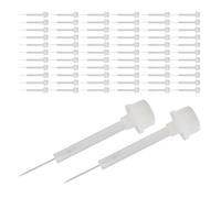 MUSISALY 100pcs Replacement Nail Polish Brushes Dipping Liquid Nail Painting Soft Bristles Thin Head Tools for Art Design