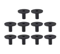 MUSISALY 10pcs Black Drum Cymbal Sleeves with Base Impact-resistant Replacement Accessories for Drum Kits Easy to Install and Clean Cymbal Holder Pads