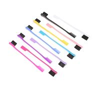 MUSISALY 10pcs Dual-use Eyebrow Brush Makeup Comb Edge Brush for Eyebrow Shaping and Safe for Daily Use Grooming Tool for Men and Women