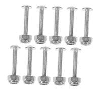 MUSISALY 10pcs Foosball Table Fixing Screws and Metal Nuts Professional Foosball Table Replacement Parts for Stable Football Machine Accessories Suitable for Football Games