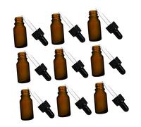 MUSISALY 10pcs Frosted Glass Essential Oil Dropper Bottles for Travel Liquid Containers Airtight Easy to Use for Home Aromatherapy and Sharing