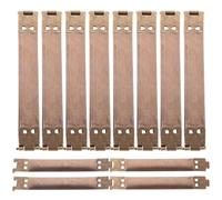 MUSISALY 10pcs Metal Internal Flex Frames with Spring Clips for Handbag Hinges, Iron Material, Golden Colour, for Sewing Craft and DIY Coin Purse or Clasp Bag Making