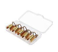 MUSISALY 10pcs Metal Nail Molds Nail Tips for Gel Builder Crystal Art Forms Reusable Extension Mold for Salon Home