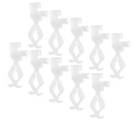 MUSISALY 10Pcs Outdoor Christmas Light Clips for Gutter and Roof Heavy Duty Plastic Clips for Hanging String Lights and LED Decorations on Patio Deck and Garden