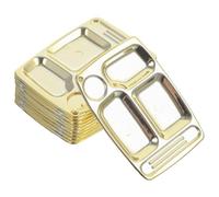 MUSISALY 10pcs Realistic Divided Plates Desktop Miniature Toy Doll Supplies Landscape